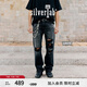 Levi's?SilverTab?25年春夏新款男士美式高街505破洞直筒牛仔褲 黑色 31 (32)