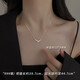 曉夢(mèng)S925純銀項鏈女感輕奢2025新款幾何項鏈鎖骨鏈簡(jiǎn)約百搭銀飾禮物 999銀線(xiàn)條項鏈