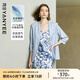 顏域藍(lán)色薄款小西裝女2025夏季新款通勤職業(yè)顯瘦修身西服短外套女 淺藍(lán) L