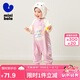 迷你巴拉男女童外出連體衣寶寶寬松萌趣動(dòng)物爬服2025春季新品