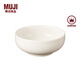 無印良品（MUJI）米瓷碗 餐具 湯碗 飯碗 面碗 大 直徑16.5*高 7cm