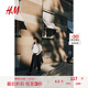 H&M女裝休閑褲夏季休閑燈芯絨保暖時尚高腰直筒長褲1172290 黑色 165/80 42