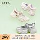 他她（TATA）厚底老爹鞋涼鞋女鞋瑪麗珍鞋休閑運(yùn)動(dòng)鞋夏季3ER01BQ4 銀/灰 36