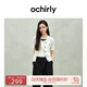 歐時(shí)力OCHIRLY 肌理感小香風(fēng)短袖針織外套女開衫上衣2025夏新款 米白 M