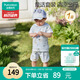 全棉時代嬰兒衣服吸汗2025春夏新款純棉分體短袖套裝 航海日記 90cm