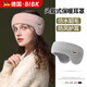 BIBK德國孕婦產(chǎn)后外出護(hù)額頭帶保暖發(fā)帶睡覺帽子防風(fēng)護(hù)坐月子保暖耳罩 卡其(仿貂毛)