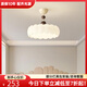 黑控中古奶油風(fēng)臥室燈2024新款簡(jiǎn)約現(xiàn)代時(shí)尚高級(jí)美式復(fù)古護(hù)眼半吊燈具 全光譜A款 奶黃+咖啡色50CM 三色