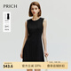 PRICH圓領(lǐng)無(wú)袖連衣裙女2024夏新款氣質(zhì)A字顯瘦通勤中長(zhǎng)款小黑裙 19黑色 S 160
