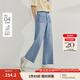 茵曼（INMAN）萊賽爾九分直筒牛仔褲2025夏季女裝新款百搭顯腿長休閑褲子 牛仔藍(lán) 26