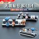 OLOME汽車臨時停車牌女可愛情侶挪車電話牌車載手機號碼牌擺件裝飾用品 藍帽+2狗+銀安全錘香薰停車牌