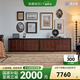 巢趣棋巧柜法式中古風電視柜客廳2025新款實木模塊展示柜骨骼線落地柜 2.66m落地電視柜