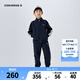 Converse 匡威童裝男女童開襟衛(wèi)衣+長褲2件套2025春季新款保暖兒童套裝 藏青藍 130 /64 【建議身高116-122cm】