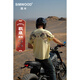 SIMWOOD/簡木男裝【超寬松】270g敦煌蝙蝠袖重水洗印花短袖T恤SN210427B 水洗黃鸝 M (建議121-140斤)