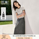 香影時(shí)尚休閑套裝裙女夏季2025新款工裝半身裙t恤兩件套整套穿搭 中灰 S 155/80A/85-95斤