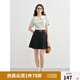 獨(dú)束大碼航海風(fēng)夏日穿搭條紋短袖2025新款POLO領(lǐng)T恤女超好看上衣 藍(lán)白條 XL （尺碼：3）