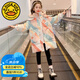 G.DUCKKIDS女童冬裝棉服2025年新款兒童韓版洋氣夾棉女孩冬季防寒服棉衣外套 圖片色 130