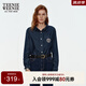 Teenie Weenie小熊女裝簡約風(fēng)復(fù)古丹寧長袖牛仔襯衫時(shí)髦通勤上衣女