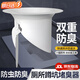 廁所防臭堵臭器蹲坑式防堵塞衛生間家用蹲便器便池蓋板防返臭神器 蹲便防臭器【彈簧款】1個(gè)裝