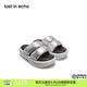 lost in echo【白鹿同款】新品外穿沙發(fā)拖填充感雙條帶厚底面包拖鞋禮物送女友 銀色 37