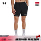 安德瑪（UNDERARMOUR）Project Rock強森Ultimate男子5英寸訓練運動(dòng)短褲1384217 黑色001 L