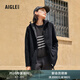 AIGLE艾高經(jīng)典款C300戶外休閑保暖上衣厚款全拉鏈抓絨衣女士外套 黑色 AR412 36
