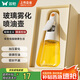 雙槍定量噴油壺 玻璃油壺罐食用油噴霧調(diào)料瓶油噴壺200mL