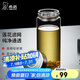 希諾單層玻璃杯男家用商務(wù)辦公泡茶杯子便攜車(chē)載水杯XN-6192 530mL