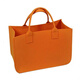 新款毛氈包手提包手拎包大容量敞口時(shí)尚毛氈購物袋禮品袋定制 橘色 大號39*26*18cm