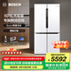 博世（BOSCH）冰箱605L大容量十字對開門 四開門變頻家用電冰箱 一級能效 風(fēng)冷無霜 5mm微縫半嵌 支持國家補貼 大白鯨KMF61A20TI 精細分儲