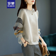 羅蒙（ROMON）秋冬季套頭衛(wèi)衣女2024新款春秋寬松顯瘦短款外套女士休閑打底上衣 灰色 M （100-110斤）