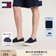 TOMMY JEANS【輕便船鞋】25春夏男裝棉質(zhì)懶人一腳蹬運(yùn)動(dòng)鞋休閑鞋帆布鞋 【01366】藏青色C1G 42