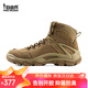 自由兵毒刺登山鞋戶(hù)外徒步防撞耐磨透氣防潑水運動(dòng)沙漠登山靴 棕色 42