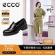 愛步（ECCO）樂福鞋女 經(jīng)典厚底百搭英倫風皮鞋 摩登女鞋490013 黑色37