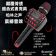 ESSONIO意大利品牌分離式話(huà)筒音響一體無(wú)線(xiàn)高端便攜藍牙麥克風(fēng)K歌神器多音效12基調電音專(zhuān)用聲卡家用直播 黑紅【可拆分+12基調電音】