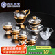 SUSHI CERAMICS整套茶具輕奢水晶玻璃功夫茶具金箔大套組時(shí)尚禮盒款