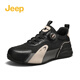 Jeep吉普男鞋2025春秋新款網(wǎng)面透氣老爹鞋戶(hù)外防滑登山鞋休閑運動(dòng)鞋子