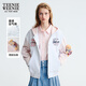 Teenie Weenie小熊女裝衛衣2025年秋季新款活力少女感拼接連帽外套 粉色 L