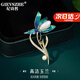 紀詩哲（GIEVSZHE）品牌玉蘭花和田玉胸針高檔女西服新款配飾高端奢侈飾品生日禮物女 玉蘭花和田玉胸針【全國七倉直發(fā)/次日達】