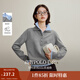 茵曼（INMAN）2025秋冬女裝新款 撞色雙層領(lǐng)毛衣長袖針織衫 本花灰 L