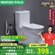 MAPQO POLO家用馬桶普通陶瓷坐便器大沖力超漩虹吸式小戶型靜音節(jié)水防臭座廁 D款小戶型經(jīng)濟(jì)款 400mm