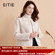 愛特愛（EITIE）簡約經(jīng)典小香風(fēng)兔毛短款呢子外套秋冬新款羊毛開衫女D2403419 珍珠白11 M 160