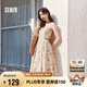 森馬（Semir）連衣裙女顯瘦甜美度假風(fēng)2025夏季森系滿印吊帶裙浪漫109325114033