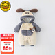 G.DUCKKIDS小黃鴨嬰兒衣服秋冬款加厚連體衣新生兒棉衣寶寶爬服卡通外出服 可愛小狗藍色 80尺碼6-12月【75-85cm】