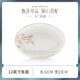 澳哥爾（AOGEER）玉蘭花韻高檔碗盤(pán)碟單品高端骨瓷碗筷具飯碗面碗湯碗酒店家用餐具 玉蘭花韻 （12英寸魚(yú)盤(pán)）