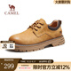 駱駝（CAMEL）男鞋新款工裝鞋低幫英倫真皮百搭休閑皮鞋男馬丁鞋 G13A136180 駝色/咖色 40