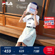FILA KIDSx原田治聯(lián)名系列斐樂兒童裙子2025夏季新款女大童連衣裙 舒適綠-LG 165