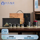 蘇氏陶瓷（SUSHI CERAMICS）手繪彩畫(huà)整套茶具配干泡盤(pán)直筒壺茶葉罐7件功夫茶杯子禮盒伴手禮