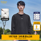 卡賓（CABBEEN）【純棉】高周波LOGO長袖T恤男裝2024秋季新款寬松潮牌打底衫 煤黑色01 L /175/50
