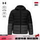 安德瑪（UNDERARMOUR） Echo男子輕質(zhì)運動休閑短款鴨絨羽絨服1385840 黑色001 XL