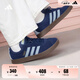 adidas「T頭鞋」VL COURT 2.0復(fù)古休閑板鞋德訓(xùn)鞋阿迪達斯輕運動 深藍/粉藍/樹脂黃   42